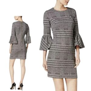 Calvin Klein bell sleeve sheath dress. 8